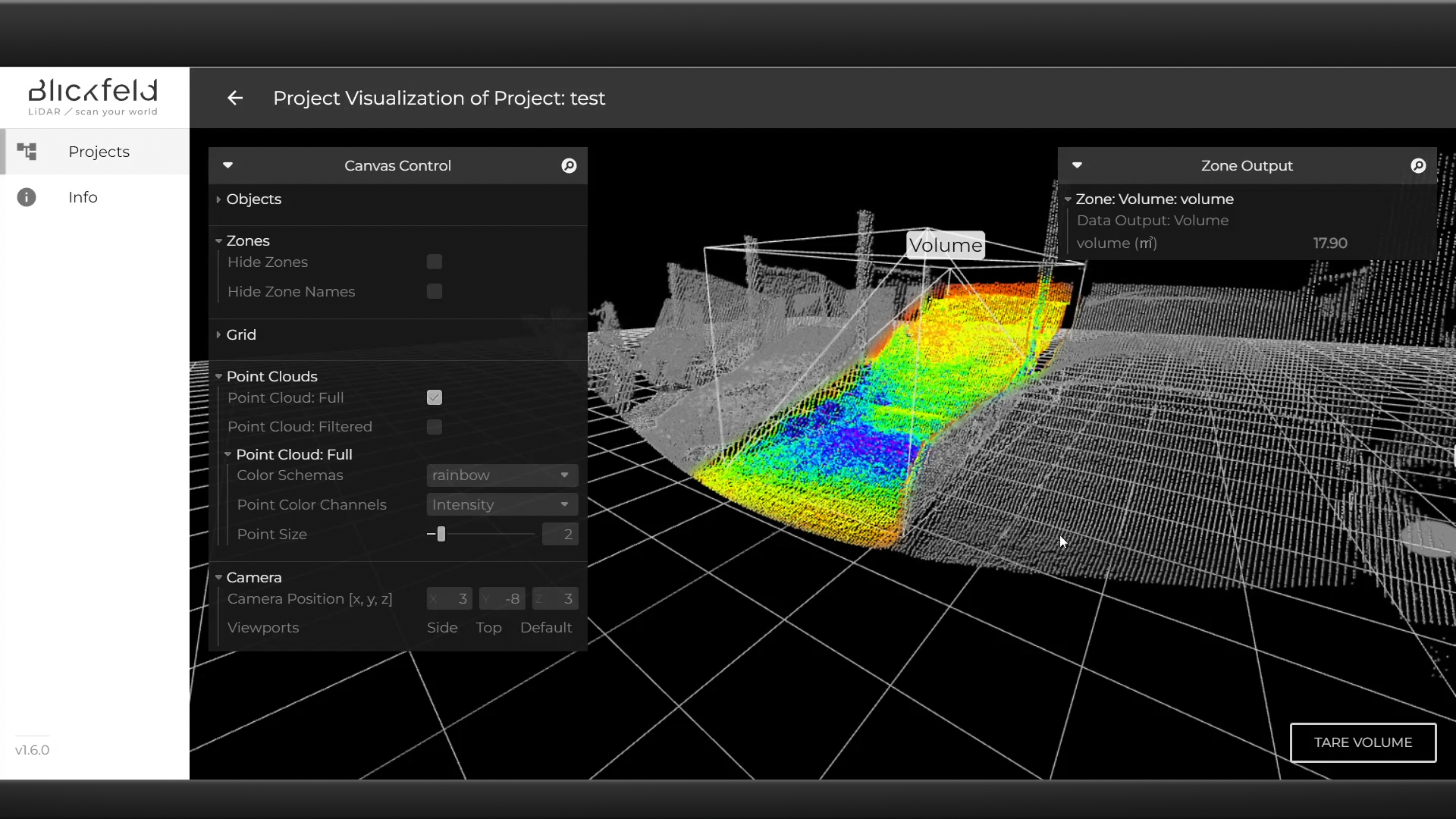 Percept release 1.6 adds new functions to the volume measurement ...