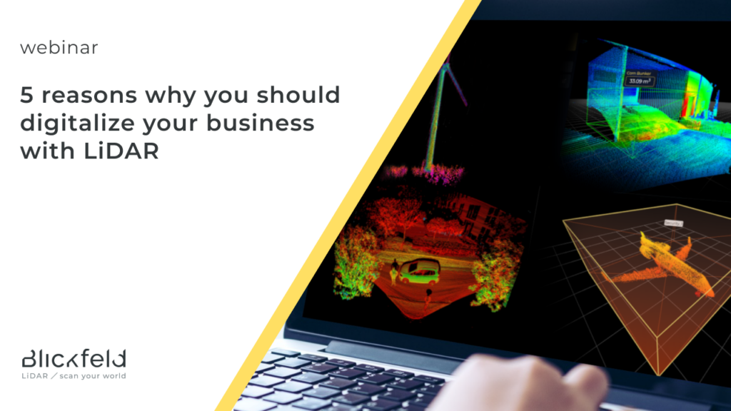 Image Blickfeld Webinar 5 reasons why you should digitalize your business with LiDAR