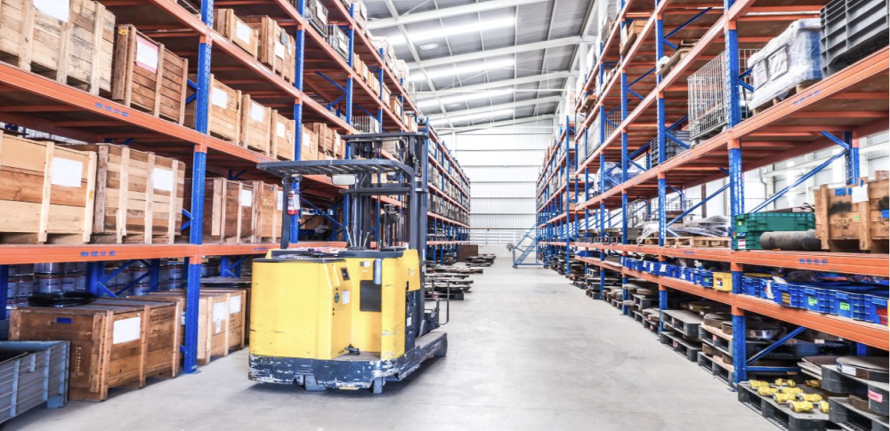 Warehouse AGV shelves logistics