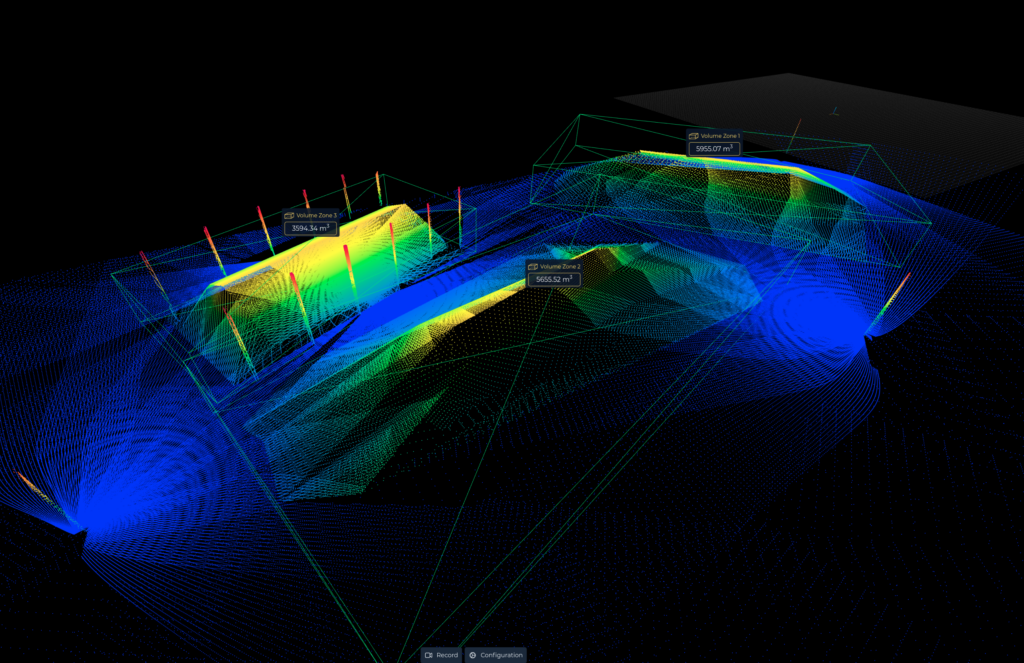 digital bulk-material monitoring and storage management with 3D LiDAR